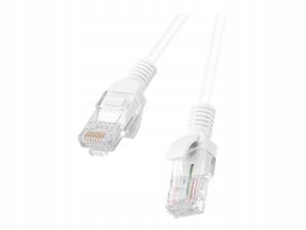Patchcord Lanberg UTP Kat.6 1m Biały