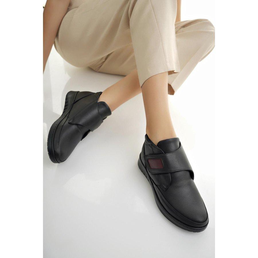 

Women s Genuine Leather Velcro Ankle Length Casual Boots 36 коричневий