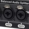 6.5mm 1 In 4 Out 3Pin Splitter Box Professional Distribution Ground Distribution Box 1 to 4 Splitter Studio Equipment