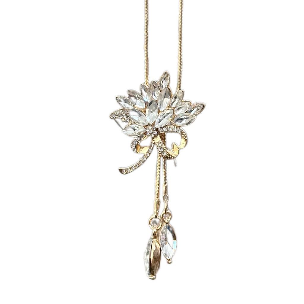 Elegante Quasten-Pulloverkette für Damen - Vielseitiges, hochwertiges europäisches und amerikanisches Design für Herbst/Winter-Mode