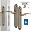 Blind Door Handle Long Plate Without Hole Classic Patina