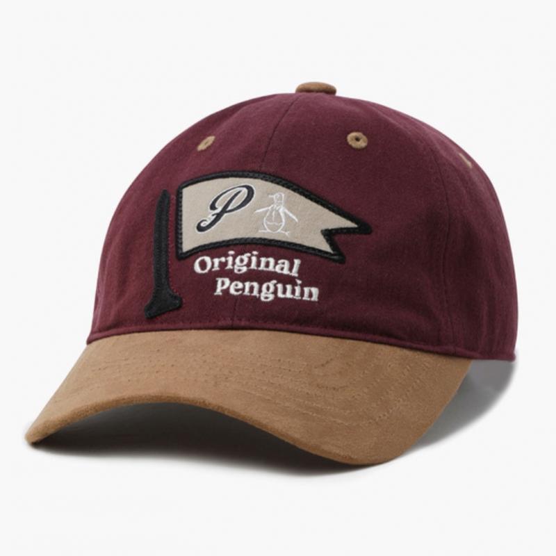 MunSingwear Men S Color Block Cotton Ball Cap Wine Mq321pcp81