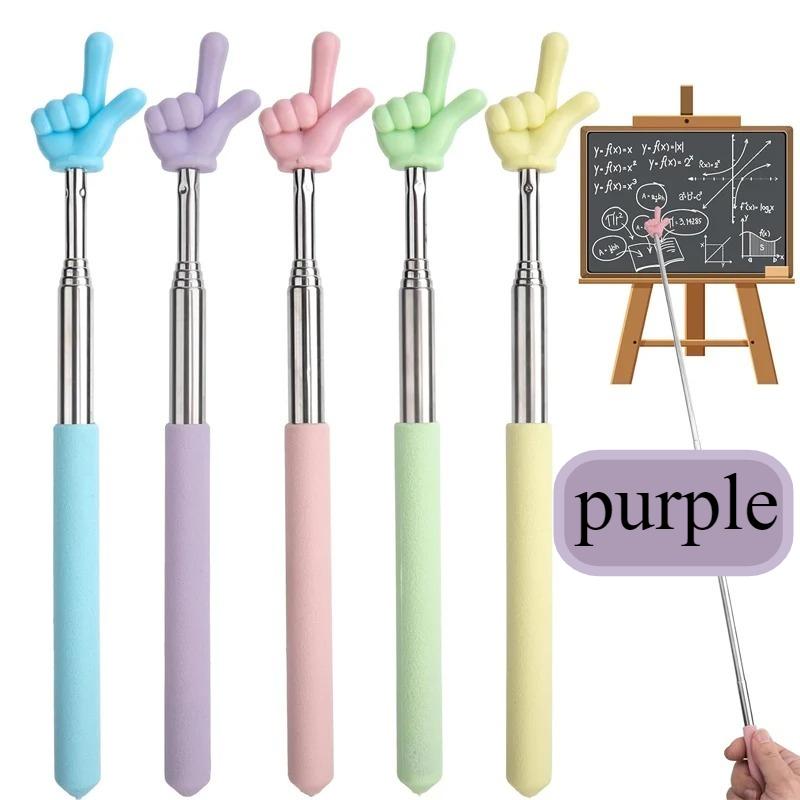 

Милая выдвижная детская указка для чтения, подходит для учителей начальной школы и детского сада, выдвижная указка 1pc фиолетовый