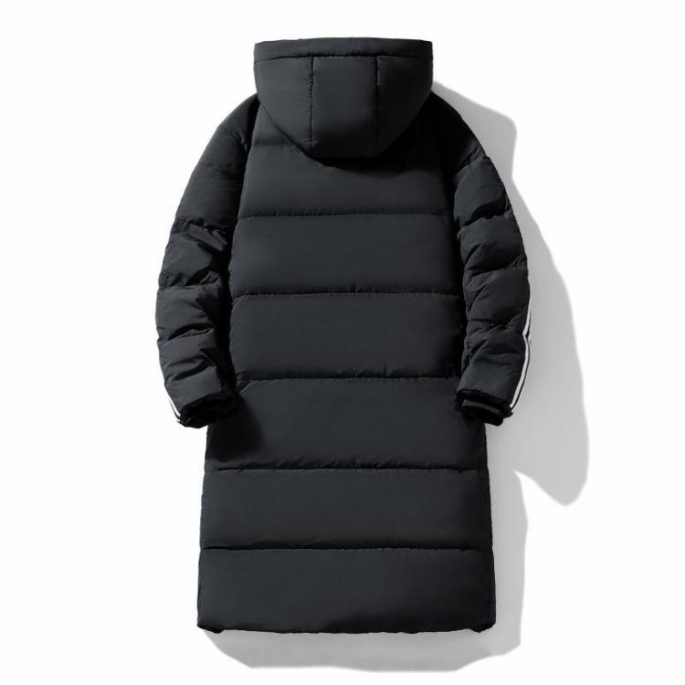 Warme Verdickte Winter Daunenjacke Gestreifte Kapuzen Casual Jacke für Männer und Frauen