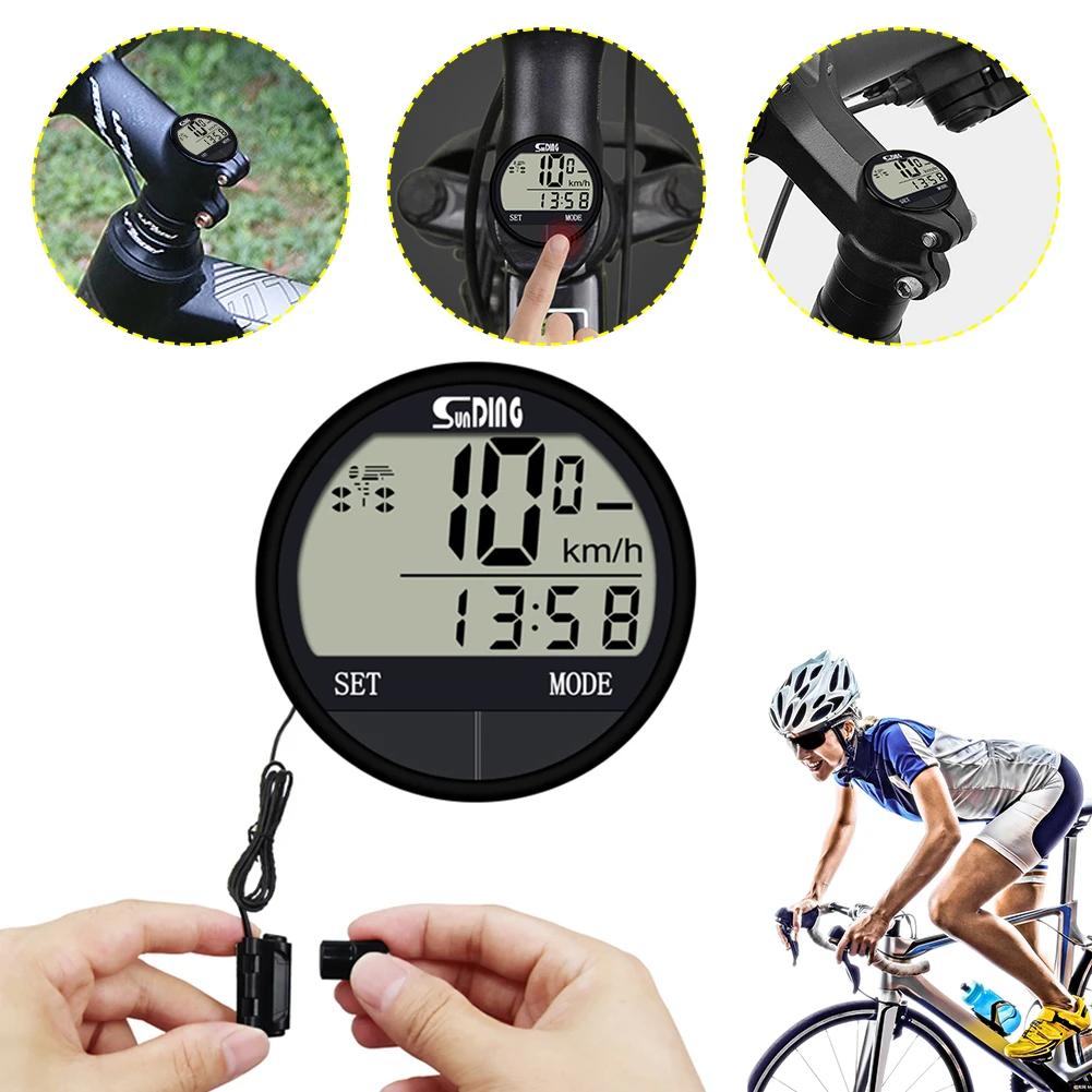 Cycling Stopwatch Multi-Functional Bike Computer with Odometer LCD Display Digital Bicycle Speedometer for MTB Outdoor Cycling