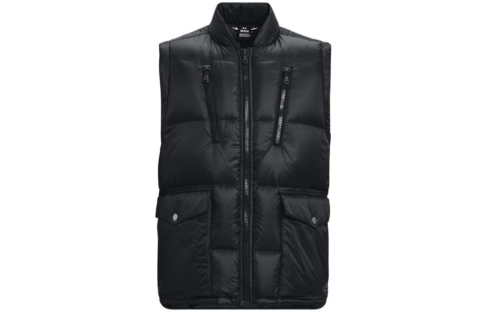 Under Armour Down Vests Men s Black Stand Collar Moderate 1375592-001 S