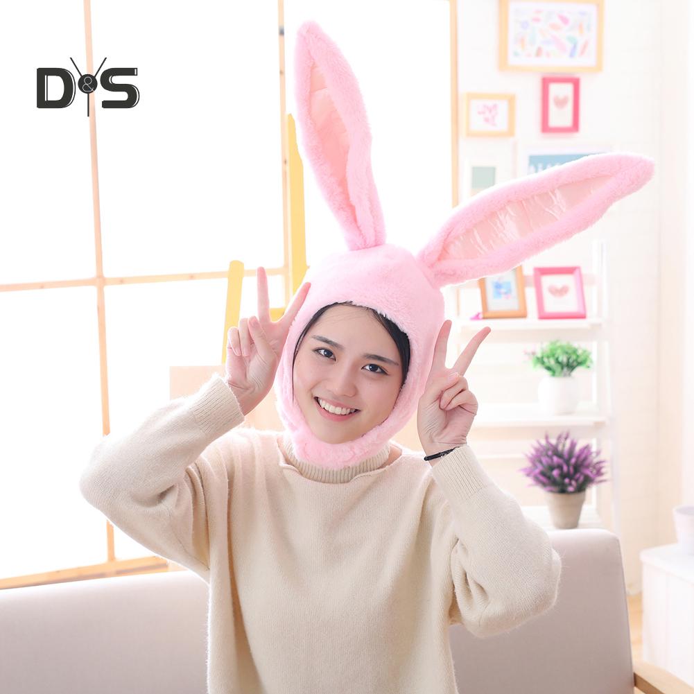 Plush Rabbit Bunny Ears Hat Head Warmer 
