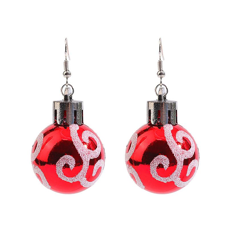 

1 Pair Creative Bulb Christmas Earring Christmas Ball Earrings For Women Christmas Gift Drop Earrings Ball Dangle Earring