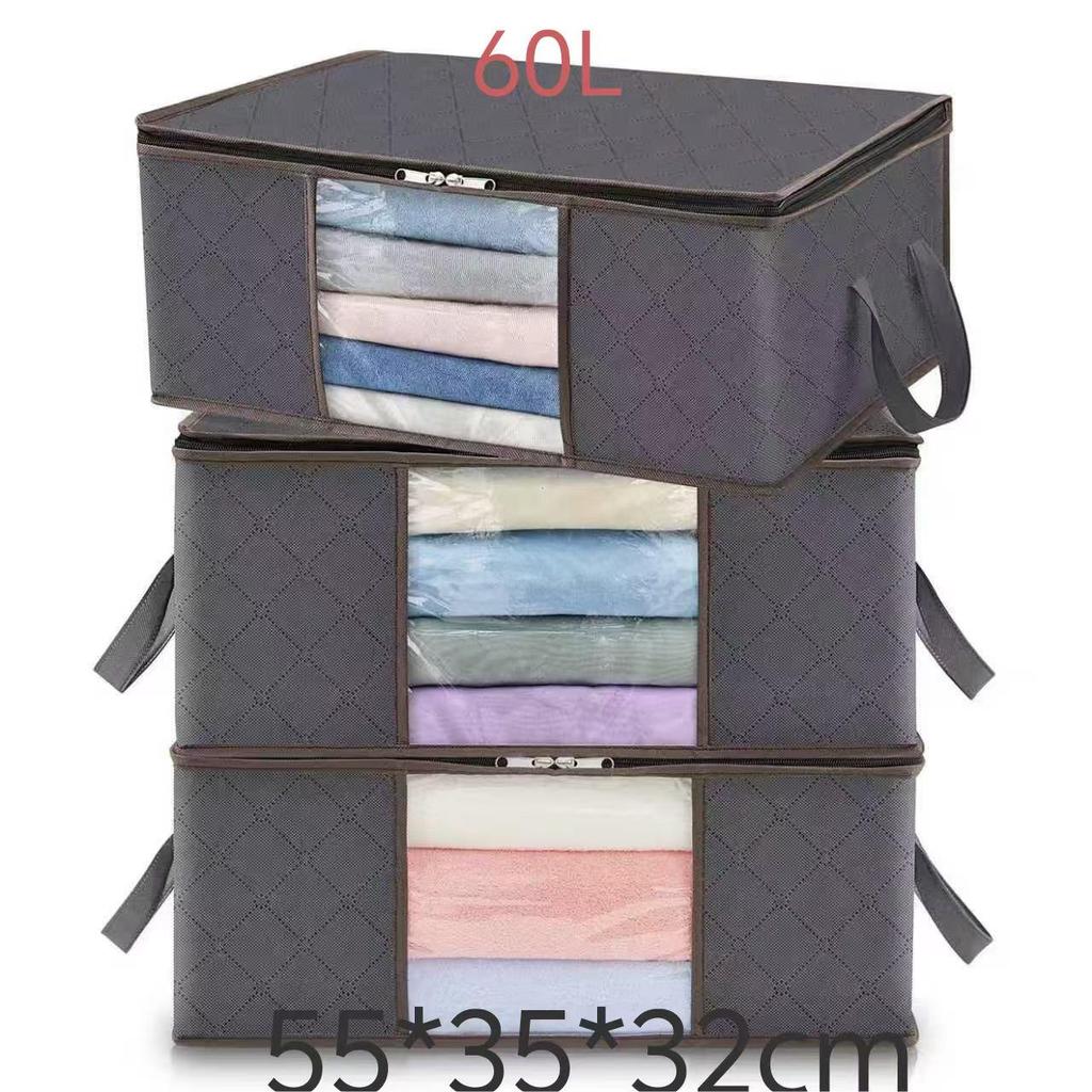 Quilt Storage Bag: Non-Woven Organizer for Clothes, Moving, and Luggage.