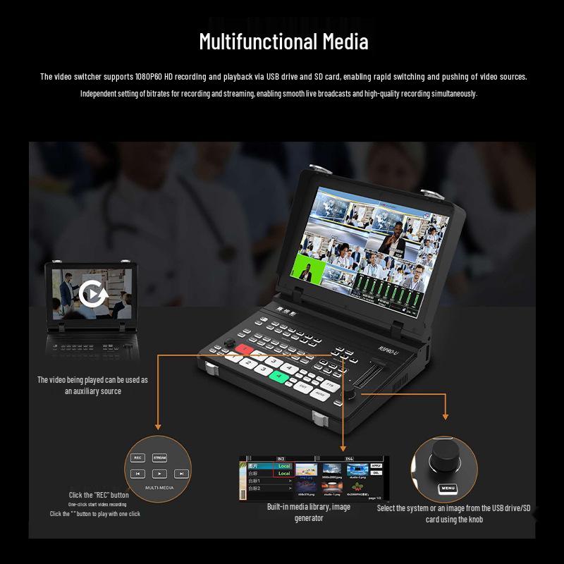 8 Jia Shi Ying R3Pro Upgrade: 4-Way HDMI Director Console & Live Stream Switcher