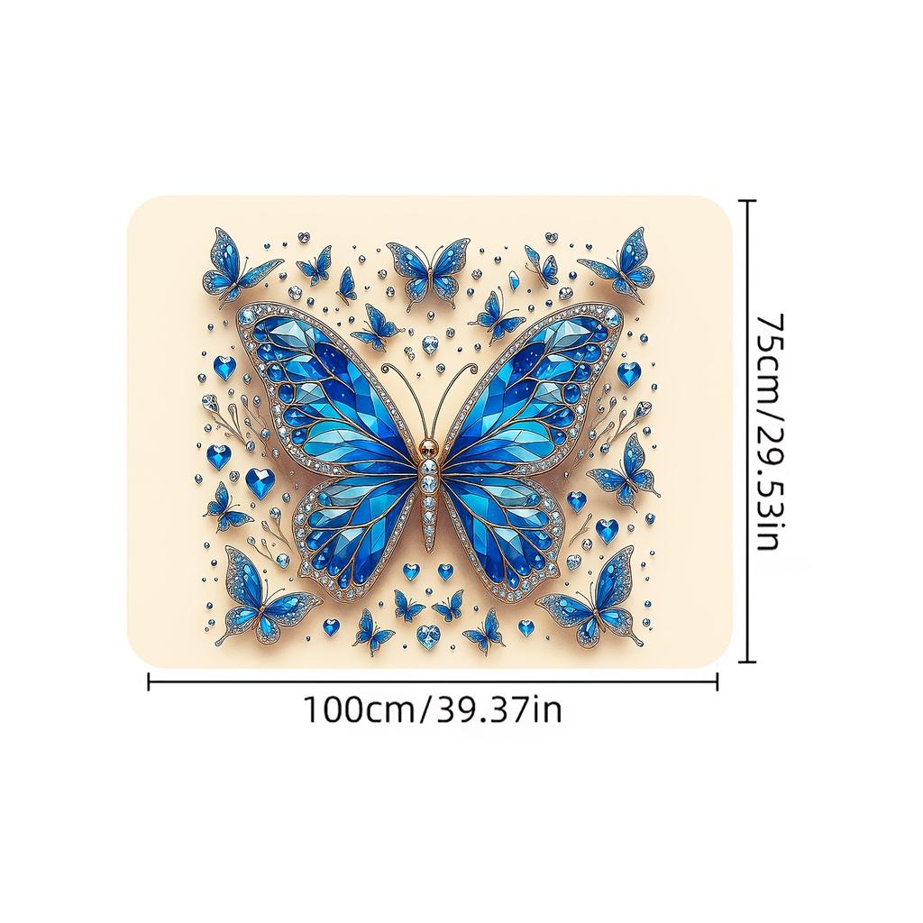 1Pcs Butterfly Polyester Car Trunk Mat Anti Slip Cargo Liner Waterproof Storage Protector for SUV Sedan