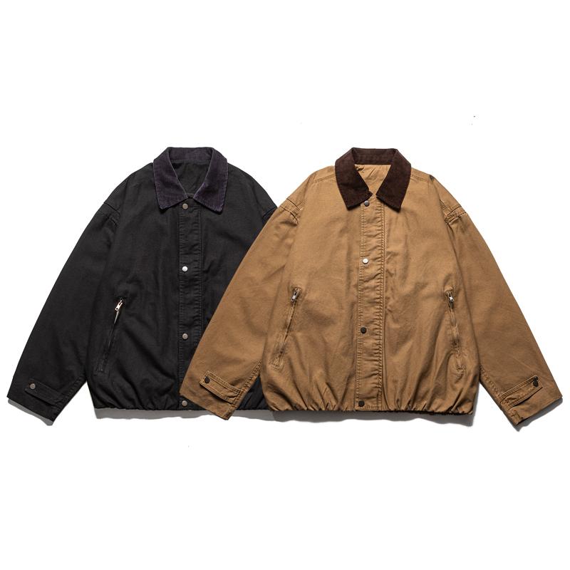 Fashion Autumn Jackets Man Outerwears Casual Loose Long Sleeve Tops Men's Coats