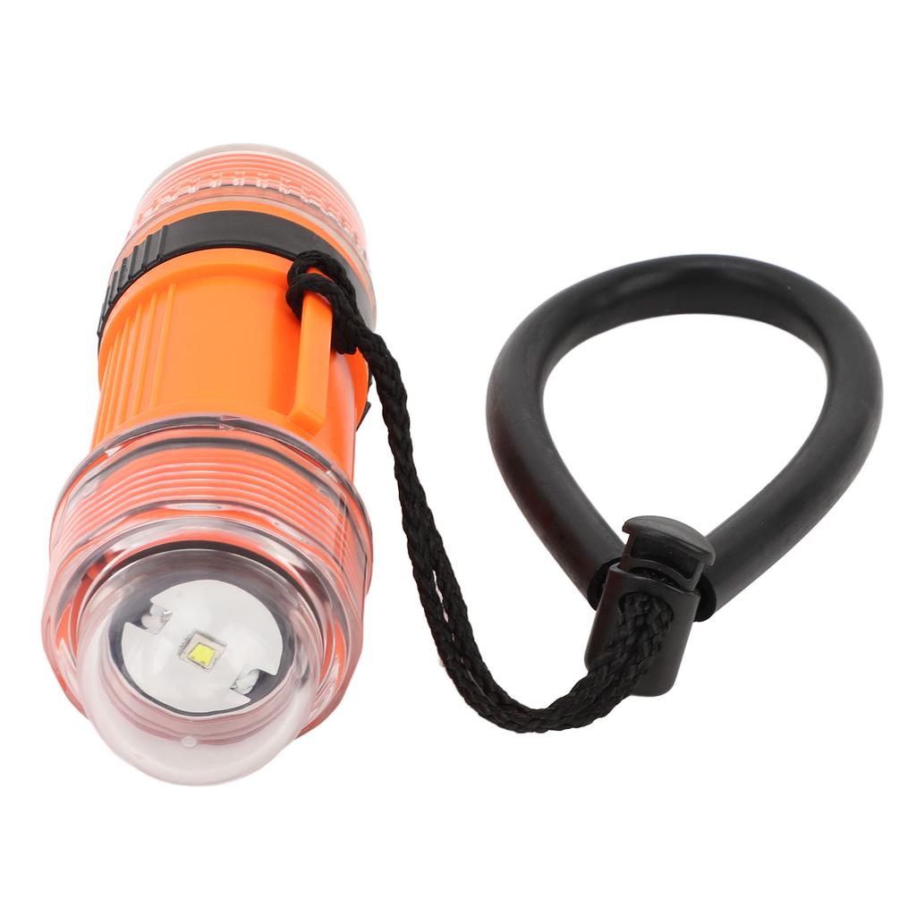 Dive Strobe Light Waterproof High Brightness LED Battery Powered Diving Signal Flashlight for Underwater Adventure
