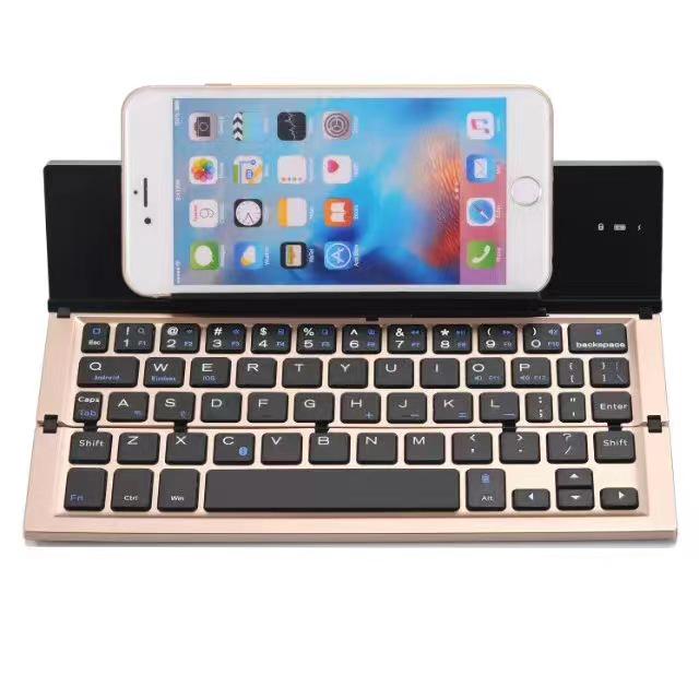 Foldable Aluminum Bluetooth Keyboard & Mouse for iOS, Android, Windows Devices