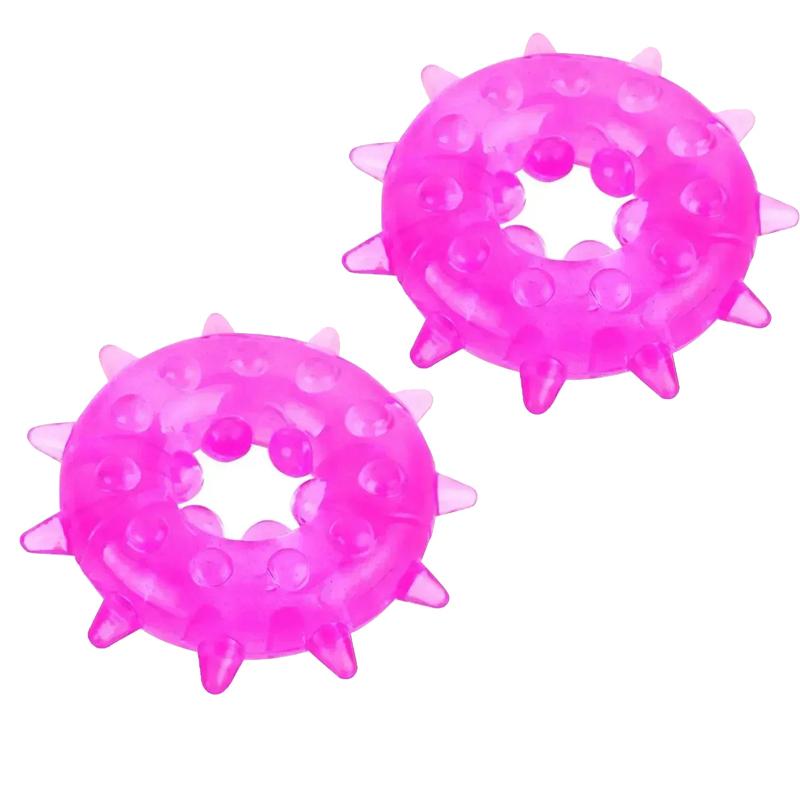 Male Cockring TPE Soft Time-delay Ring Snowflake Shape Masturbator Flexible TPE Erection Ring Adults Sex Toy for Men Lock Ring