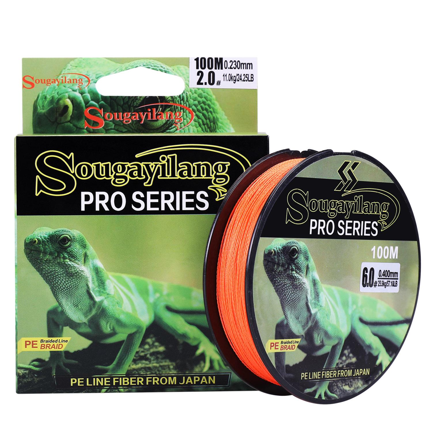 

Леска, 4 нити, 100 м, плетеная леска, 4 нити, полиэтиленовая спиннинговая рыболовная катушка, плетеная леска 0.8 оранжевый