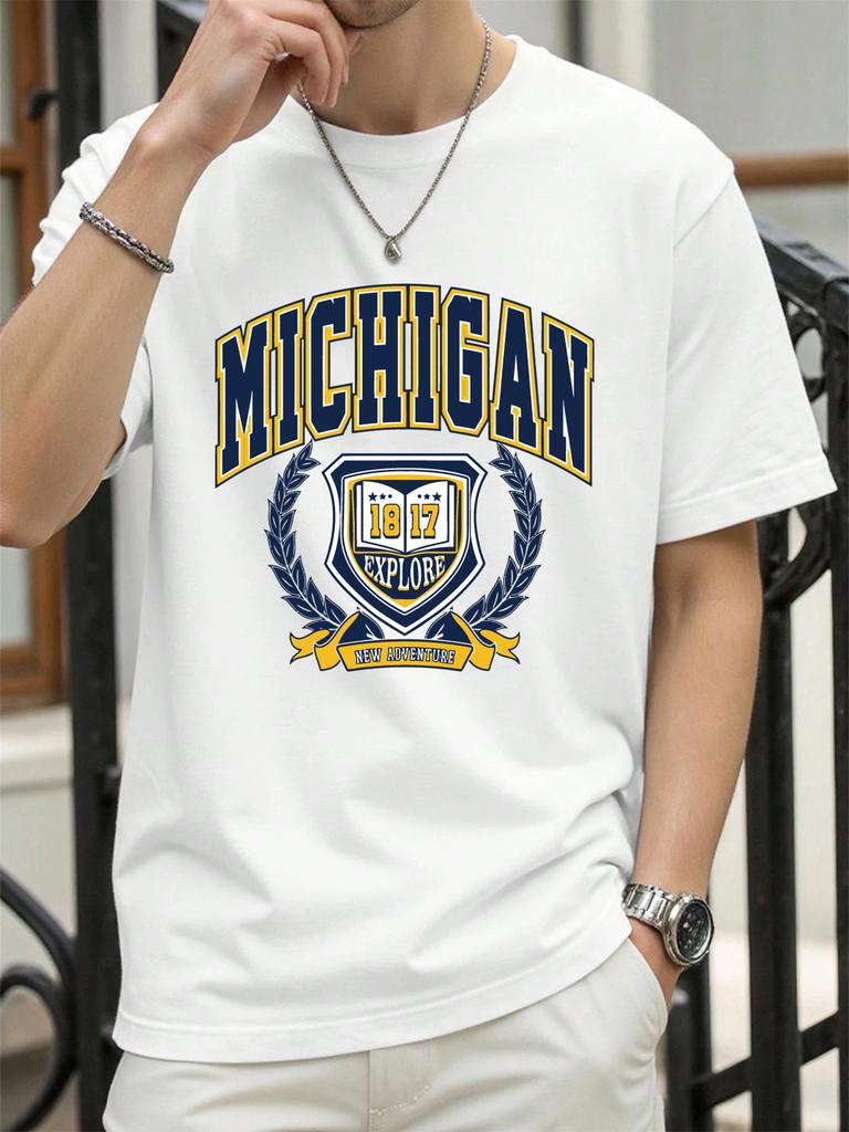 The Sacred Medal Of Usa Print Men T Shirt ONeck Loose Streetwear Trendy Cotton Short Sleeve Summer Unisex Hip Hop TShirt