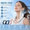 LED Digital Display Neck Fan 5-Speed Electric Air Cooler Portable Portable Neck Fan  Travel
