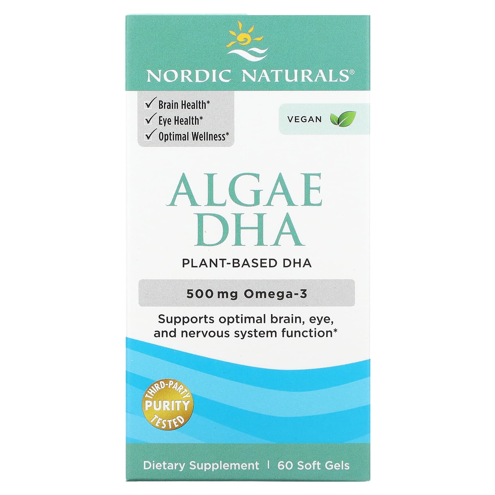 

Seaweed Dha, 60 Softgels (250Mg per Softgel)