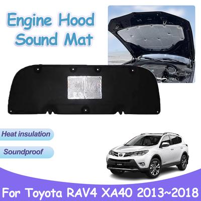 Engine Hood Sound Pad for Toyota RAV4 XA40 2013~2018 Front Heat Insulation Cotton Mat Soundproof Covers Car Interior Accessories