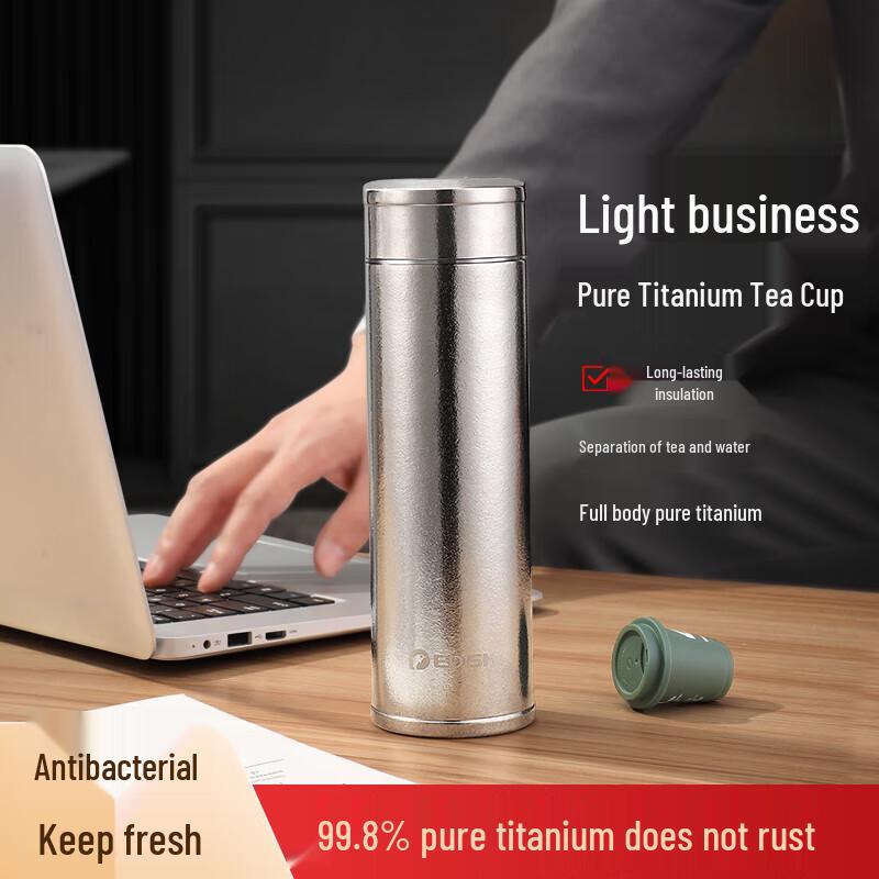 One Drop Water Pure Titanium Insulated Bottle