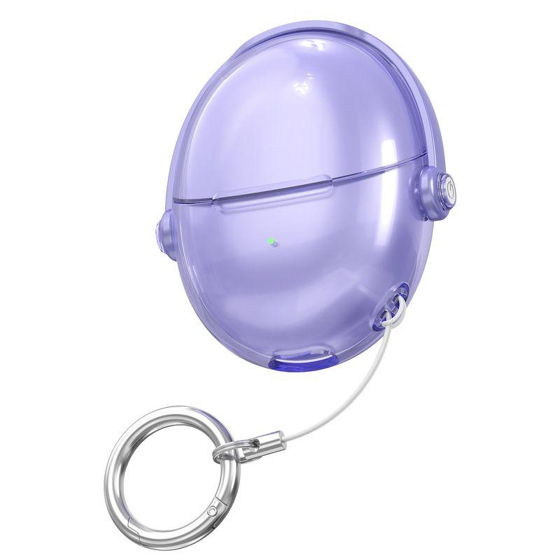 

Headset Zhizhen Version Protective Case Freebuds6 Earphone Case Creative Lock Second Change Bracket Shell Transparent Soft Case Anti-Lost New Arrival Huawei FreeBuds 6 Streamer purple