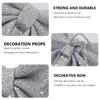 4 Pcs Bow Decoration Party Decorations Small Bows Ribbon for Christmas Tree Bowknot Garland Topper Mini Craft