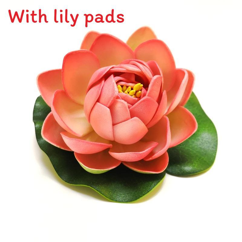 Water Garden Artificial Lotus Flower With Floating Design For Home Decor And Aquariums
