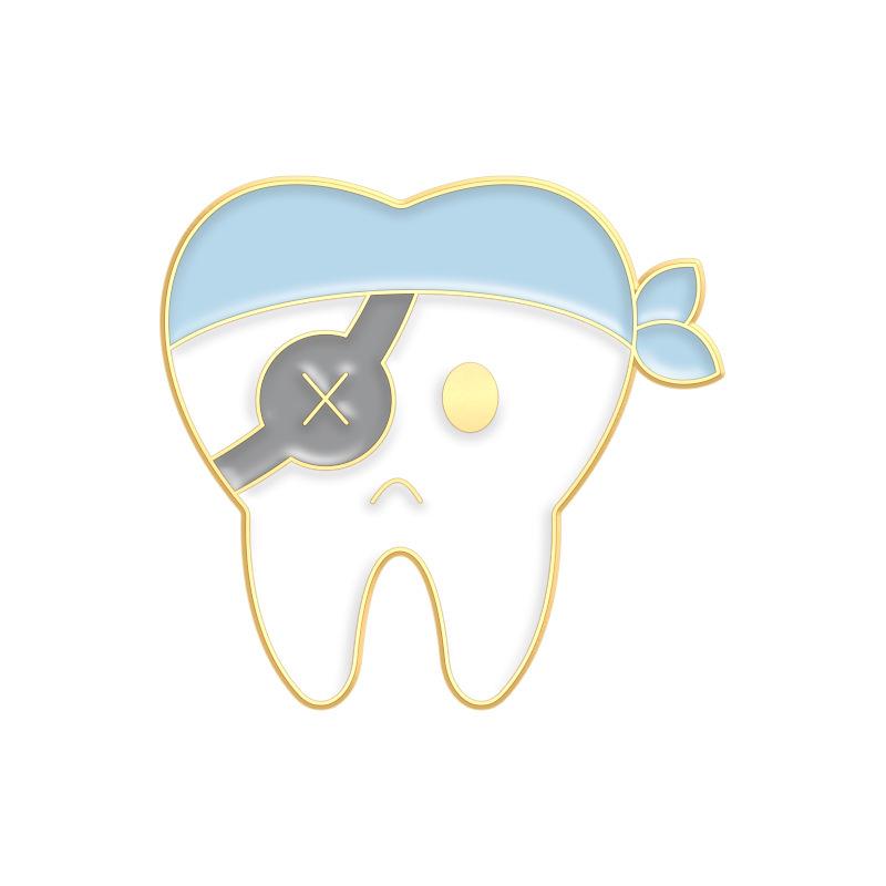 Versatile Cartoon Love Teeth Fun Badge: Quirky, Creative, and Exquisite Small Accessories for Clothing and Bags.