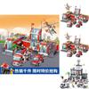 Police Fire Department Building Blocks Set For Kids Diy Construction Toys With Abs Plastic For Children