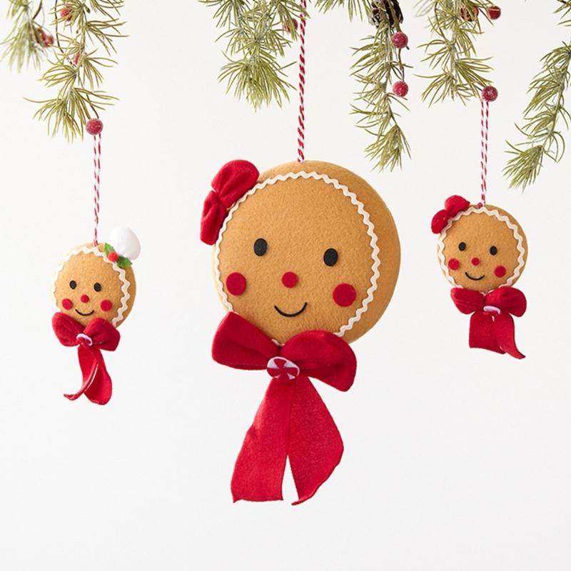 Gingerman Ornament Christmas Tree Hanging Decorations For Door Wreath Mantels Shelf Decoration Indoor and Outdoor