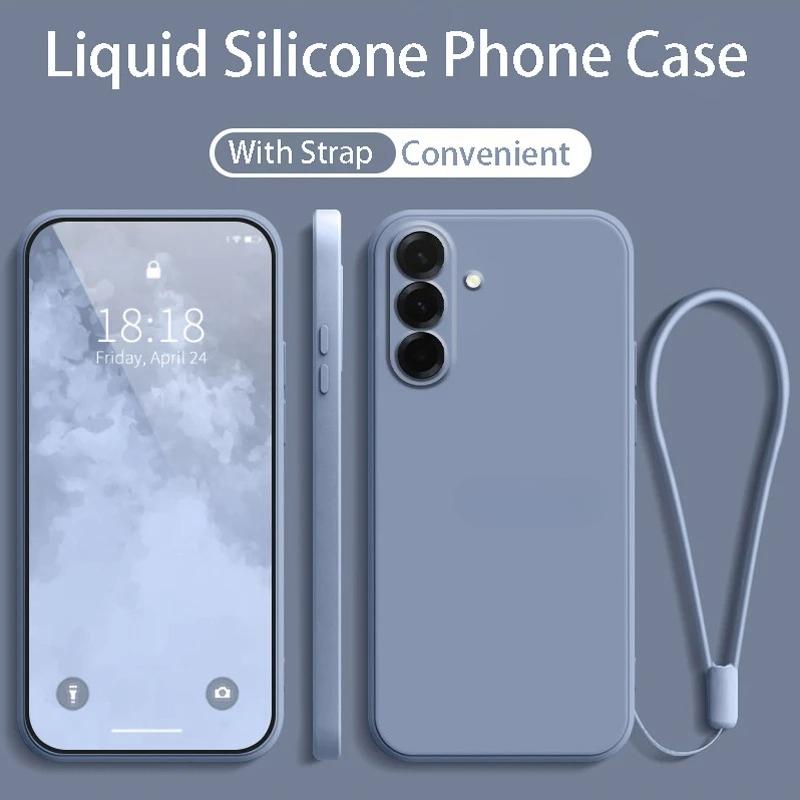 Liquid Silicone Phone Case For Samsung Galaxy A57/37/27/17/07 A56/36/26/16/06 A55/35/25/15/05S Protect Back Soft Cover
