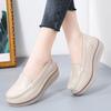 Damen Flache Plateau-Sneaker Neu Bequem Leicht Dicke Sohle Atmungsaktiv Hohl Damen Schuhe Slipper Keilschuhe Damen Lässige Flats