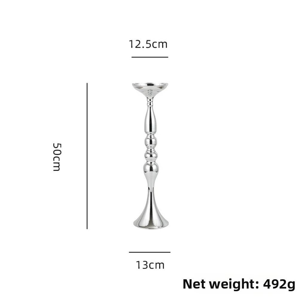 32/38/50cm Candlelight Plated Finish Flower Vase Base Elegant Candle Holder  Home Wedding Decor