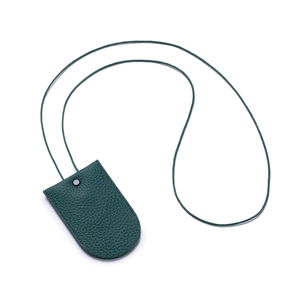 

Новая накладная на шею сумка для ключей, хранилище для ключей-брелоков, персонализированная универсальная подвеска, выдвижная сумка для ключей для женщин темно-зеленого