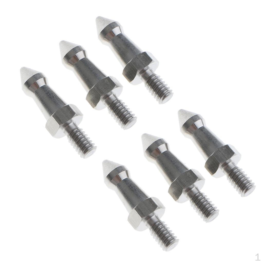 

Сменные шипы для штатива из нержавеющей стали с резьбой 1/4 дюйма, набор 6 шт. для монопода Gizto 4 см, серебристый