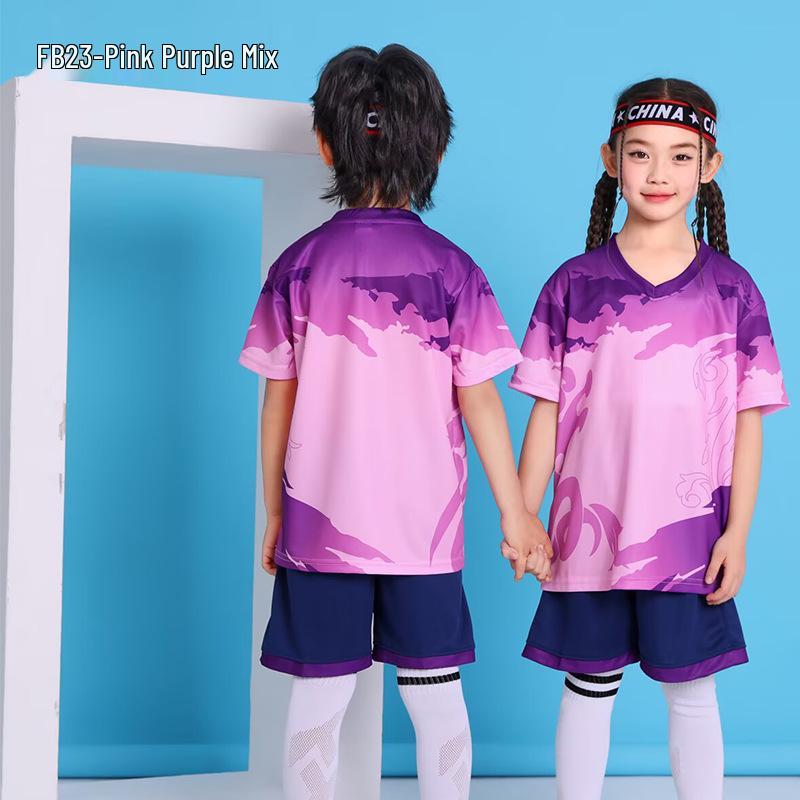 Kids Quick-Dry Soccer Kit: Boys & Girls Youth Team Training Jersey Size 18