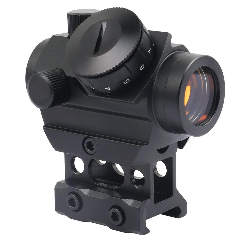 M1K T1 Type Red Dot Sight, 20mm Rail Compatible, High Mount, Airsoft Sight