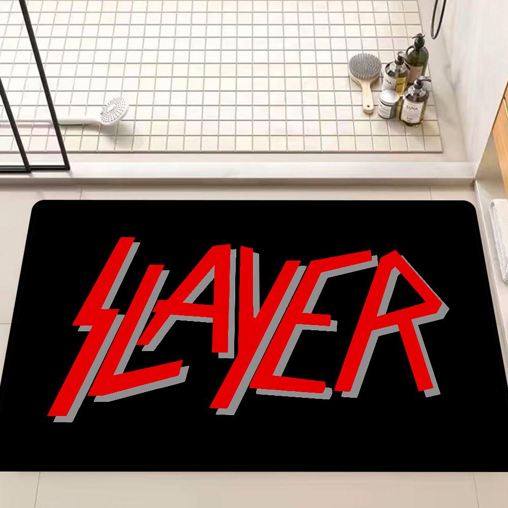 S-Slayer Heavy Metal Band Music Room Mats Nordic Style Home Doormat Bathroom-Toilet Mats Bedroom Hotel Decor Mat
