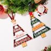Wooden Sign Christmas Sign Wall Hanging Christmas Tree Wall Art Colourful Wall Decoration Christmas Tree Decoration