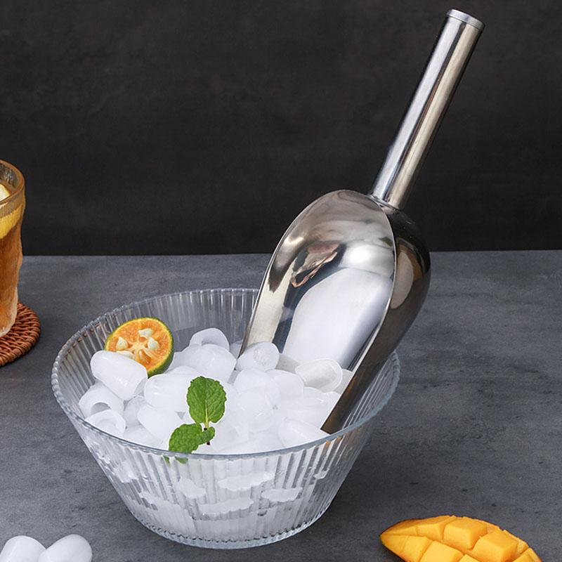 Thickened Stainless Steel Ice Shovel, Flour Shovel, Multi-purpose Shovel, Household Food Shovel, Milk Tea Shop Ice Cube Shovel