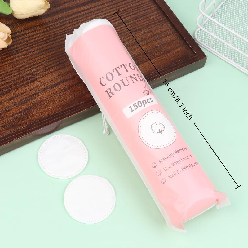 100/300 Pcs Cotton Pads Disposable Clean Cotton Face Nail Polish Remover Round Soft Face Cleansing Remove Makeup Cotton Pads