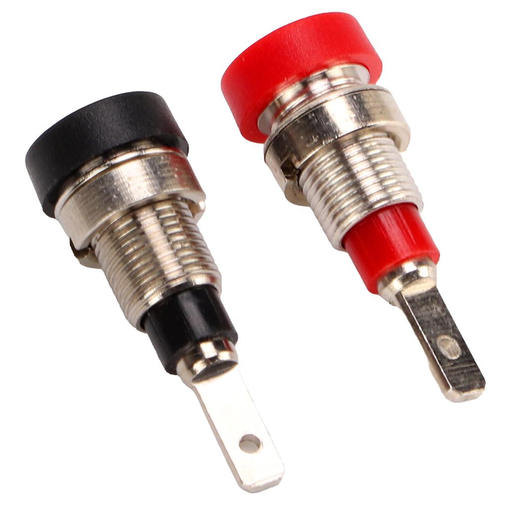 10 stk Banankontakt Messing 2mm Panelkontakt Kobling Terminaler for Industrielt Utstyr Biler