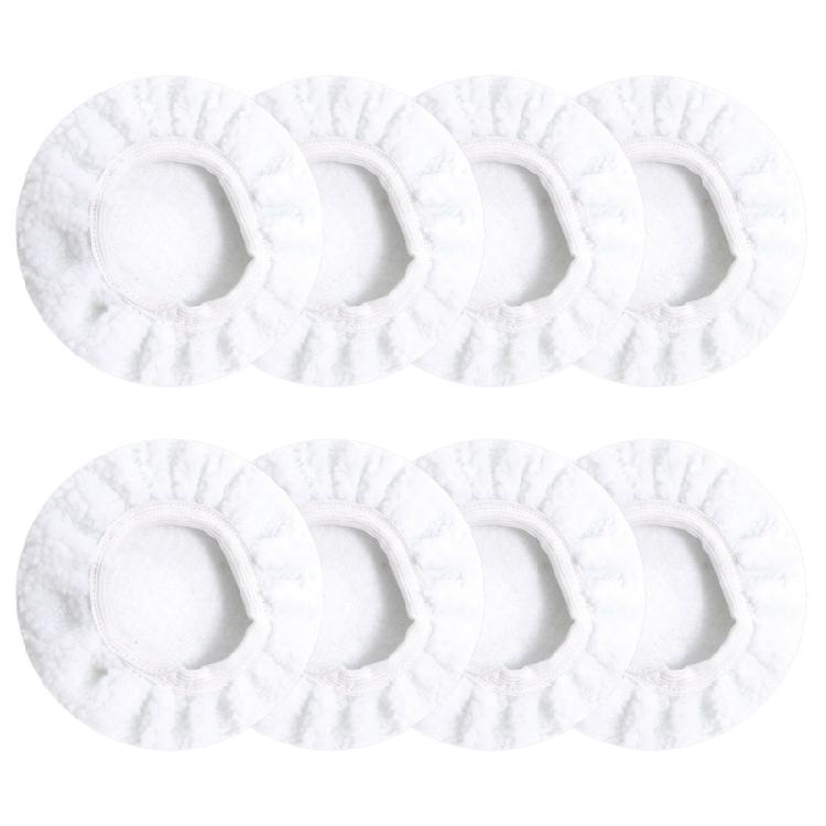 Lot de 8 Tampons Universels pour Serpillère à Vapeur Pour Nettoyeurs Portables Tampon de Nettoyage en Microfibre Chiffons de Remplacement en Microfibre