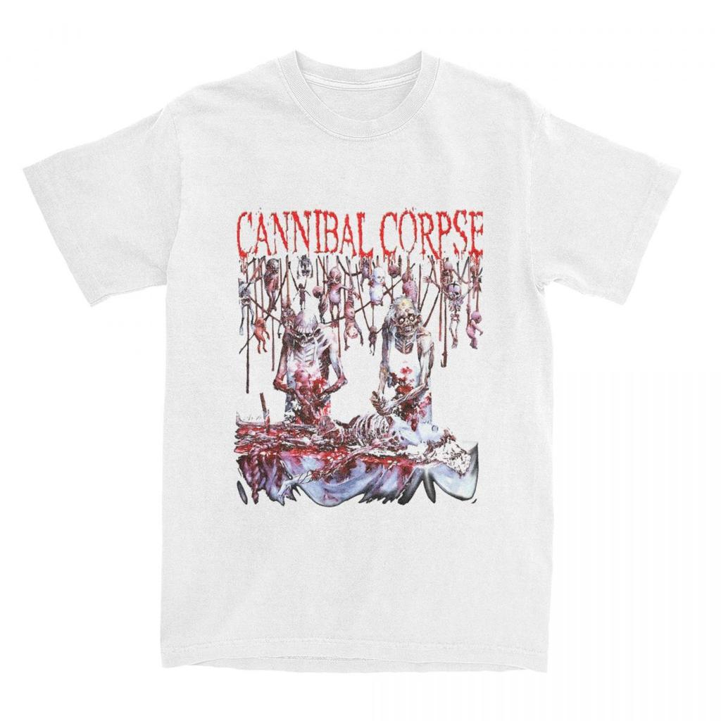 Men Women Cannibal Corpse Butchered At Birth Shirt Accessories Band Pure Cotton T-shirt Clothing Humorous Tee Shirt Printed