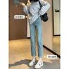 Maternity Jeans Spring New Pants High Waist Thin Elastic Small Pipe Pants Hip Lift