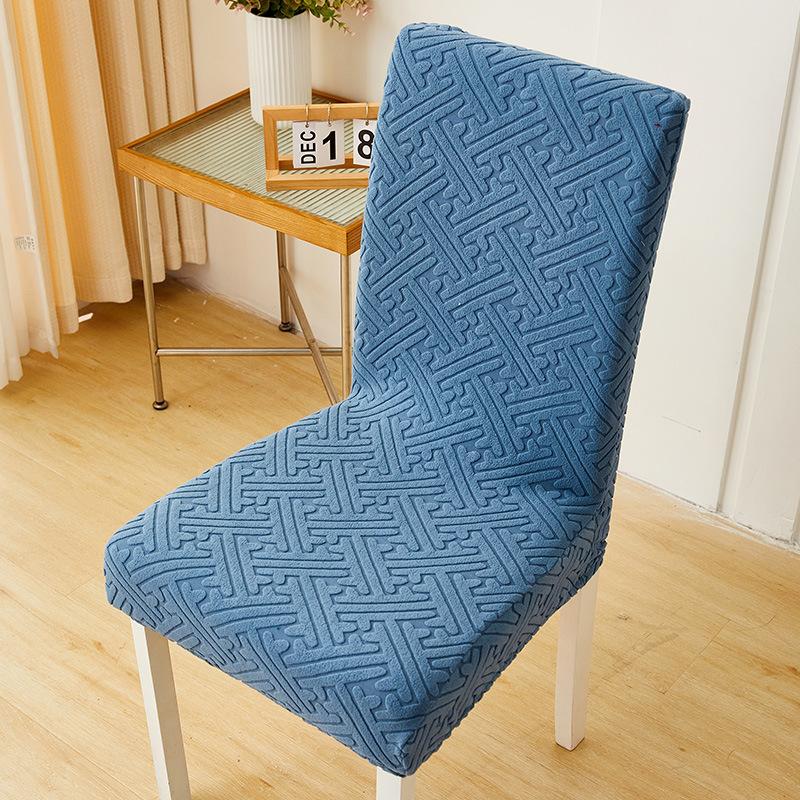 Skirt Chair Cover Household Dining Chair Cover Jacquard Seat Cushion Cover Chair Cover Universal Elastic Stool Cover