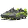 Puma Ultra Play 5 FG AG Audacity Pack Unisex Sneakers Grey Matte-Aged-Silver Yellow-Alert 108169-03