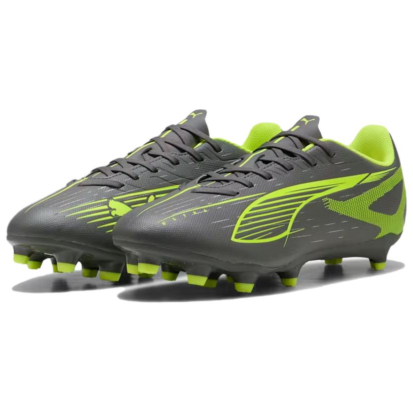 Puma Ultra Play 5 FG AG Audacity Pack Unisex Sneakers Grey Matte-Aged-Silver Yellow-Alert 108169-03