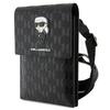 Karl Lagerfeld Torebka KLWBSAKHPKK Czarny/black Saffiano Monogram Ikonik
